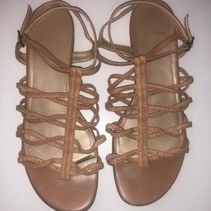 Stuart Weitzman roped flat sandal